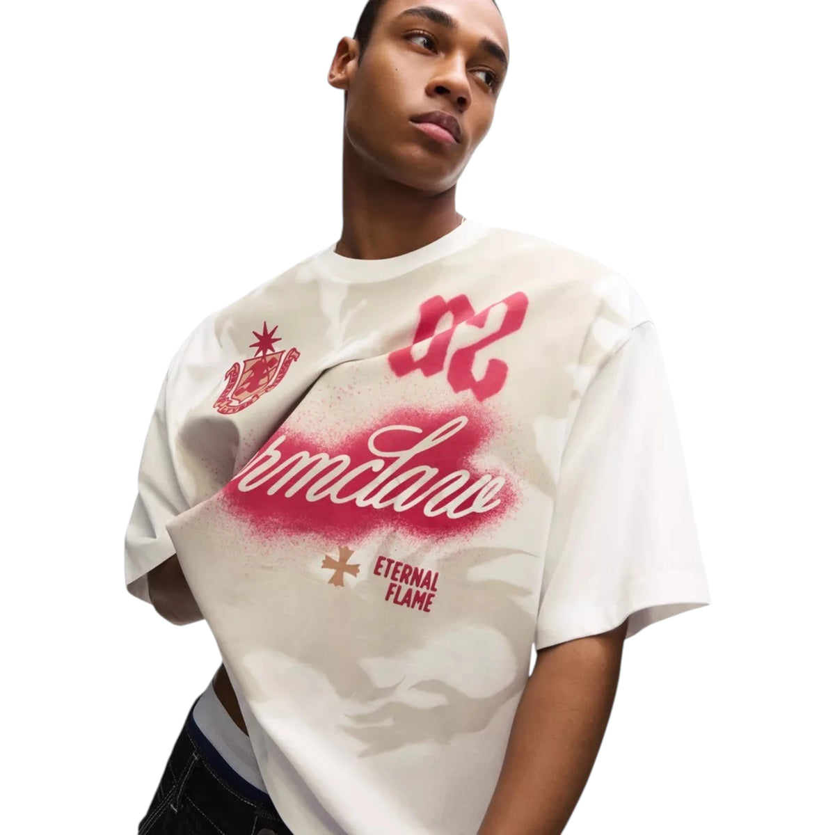 Bershka White oversized t-shirt