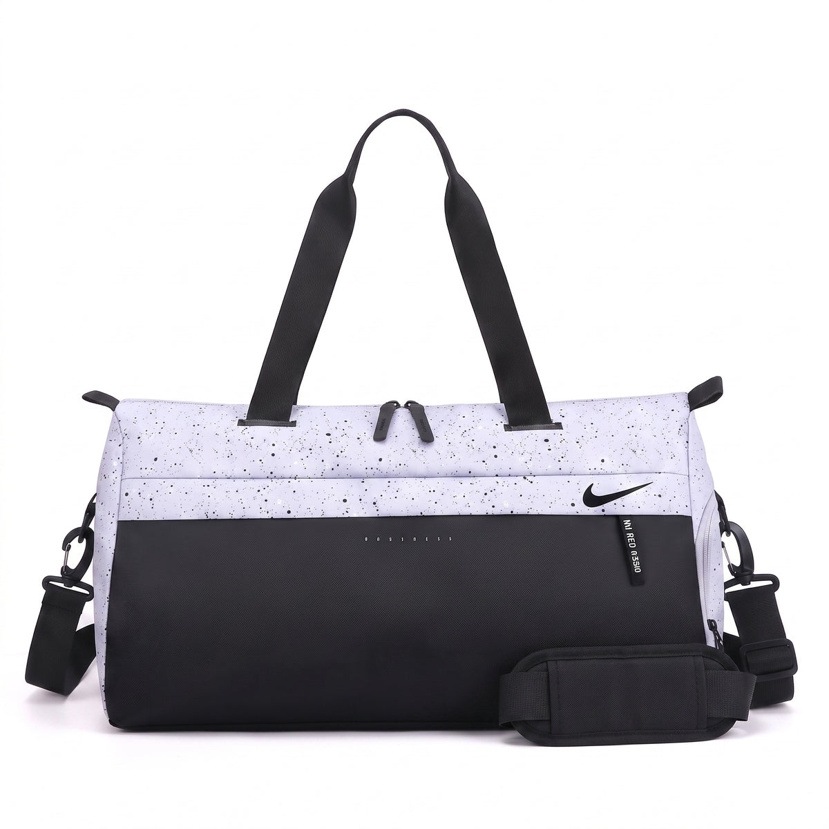 Nike Speckled Color-Block Sports & Gym Duffle Bag