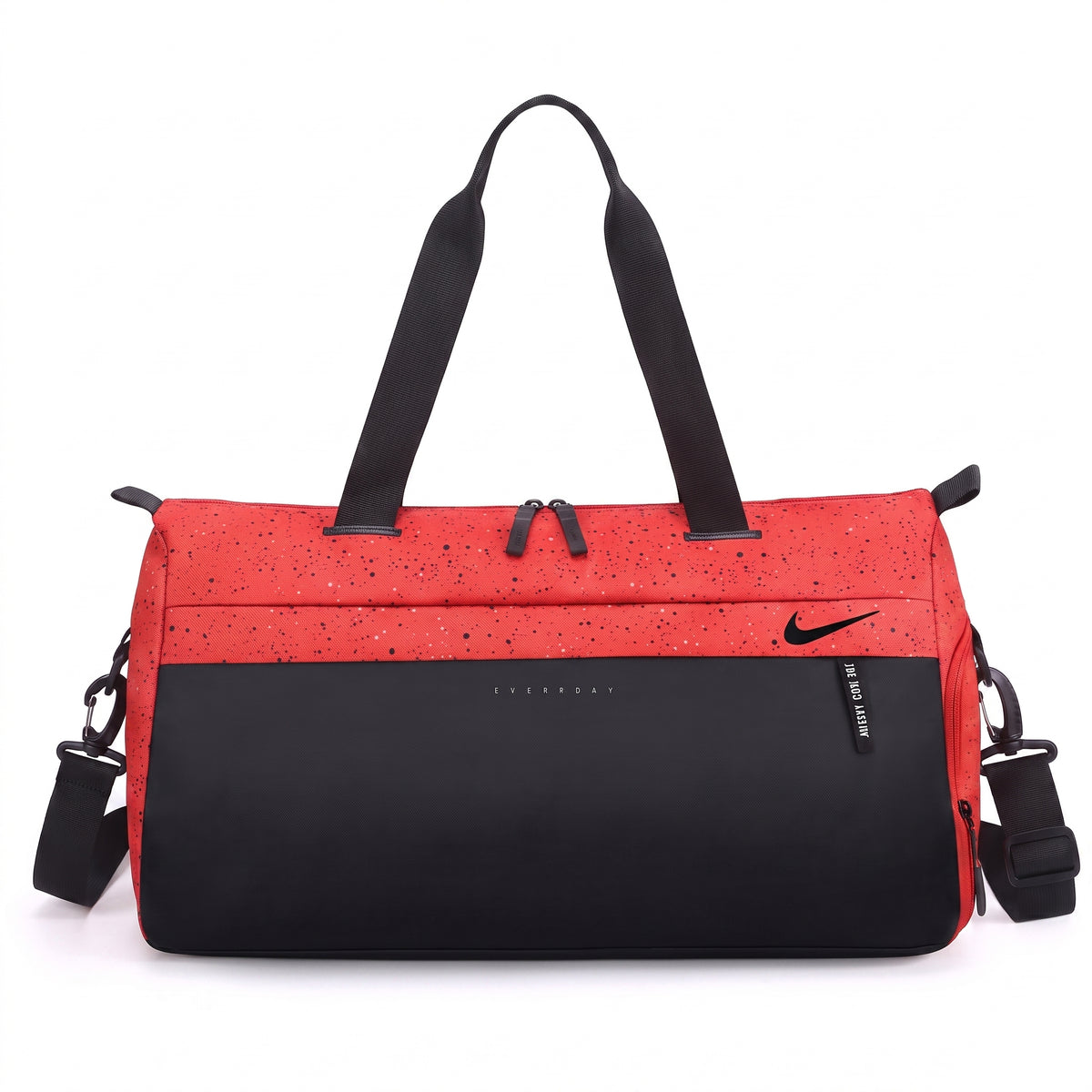 Nike Speckled Color-Block Sports & Gym Duffle Bag