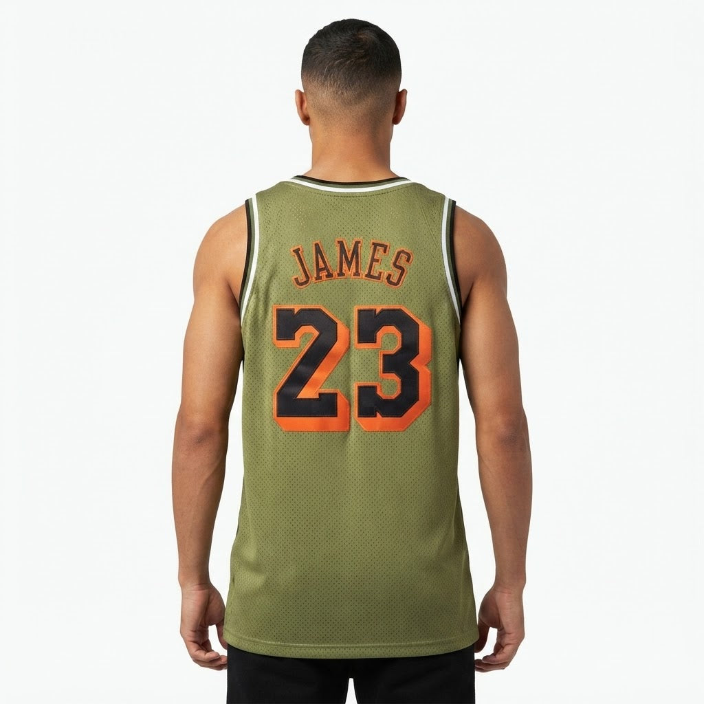 Los Angeles Lakers Heritage Patch Edition Basketball Jersey