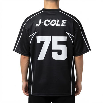 Chasing Brand "J-Cole 75" Black & White Streetwear Jersey