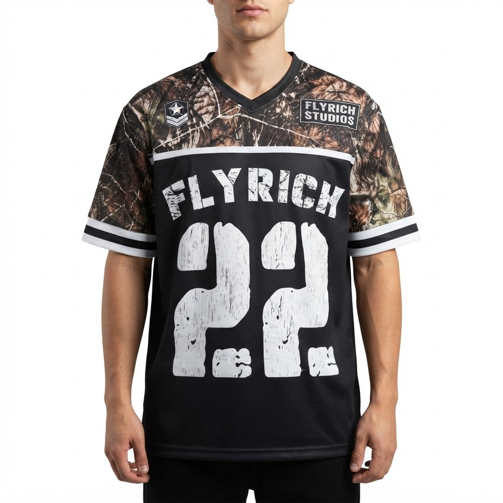 Flyrich Studios "Camo 22" Vintage Streetwear Mesh Jersey