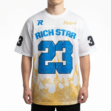 Rich Star "Flame 23" Vintage Streetwear Mesh Jersey