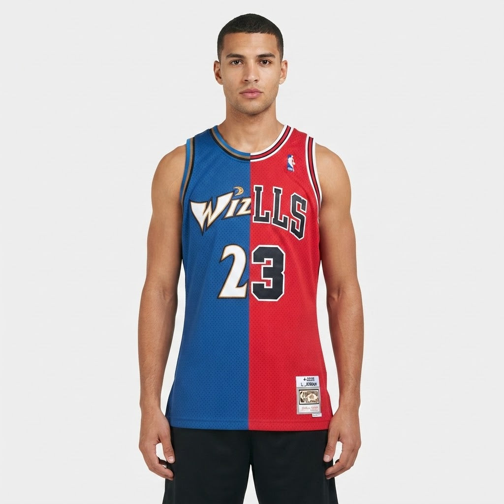 Washington Wizards x Chicago Bulls Split-Edition Michael Jordan Jersey (#23)