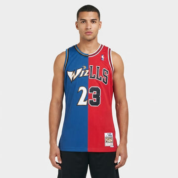 Washington Wizards x Chicago Bulls Split-Edition Michael Jordan Jersey (#23)