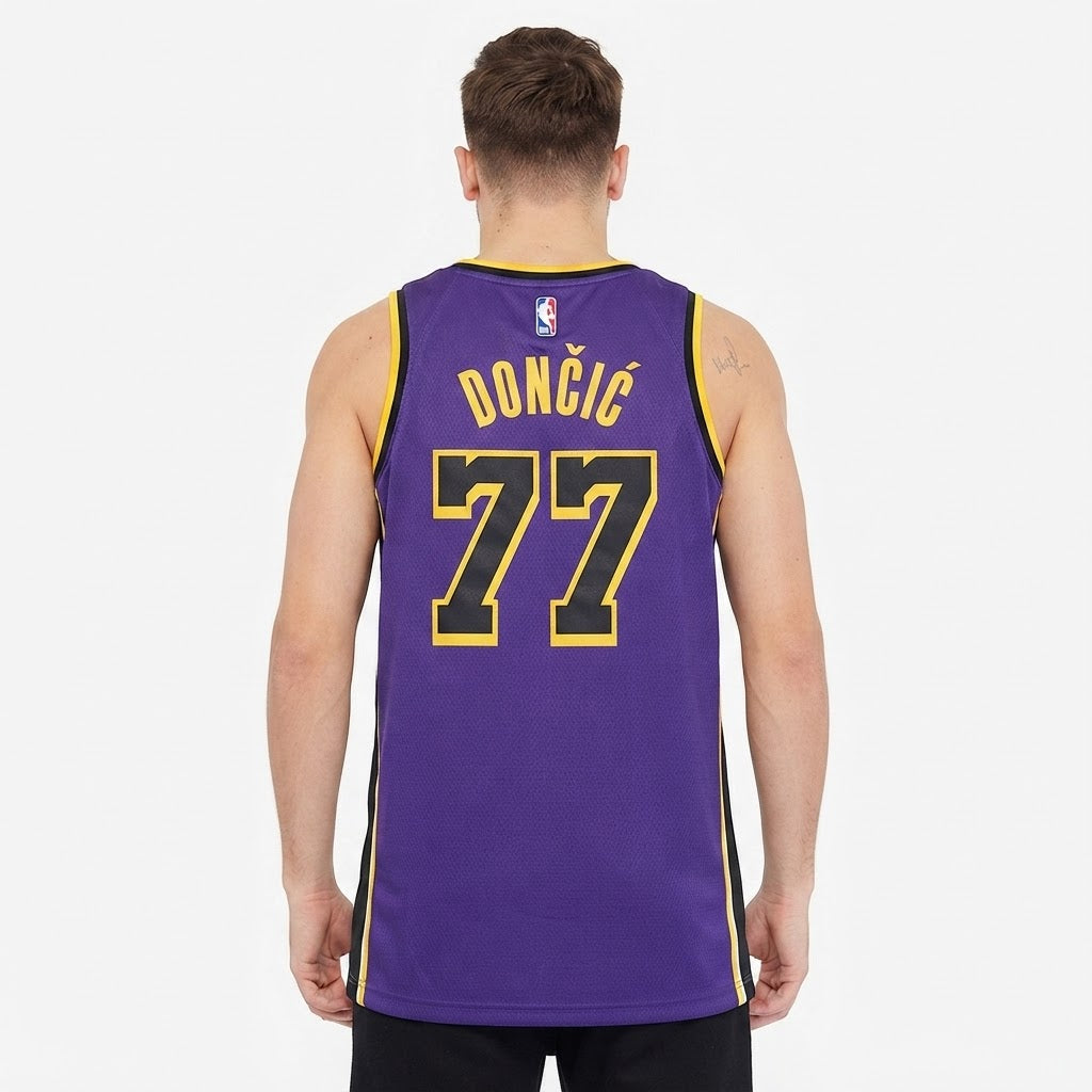 Los Angeles Lakers Purple & Gold Icon Edition Jersey (Luka Dončić - #77)