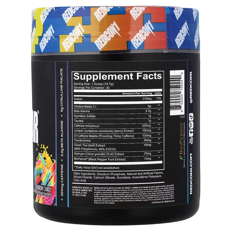 Redcon1, Total War Pre-workout, 441G, 30 Serving