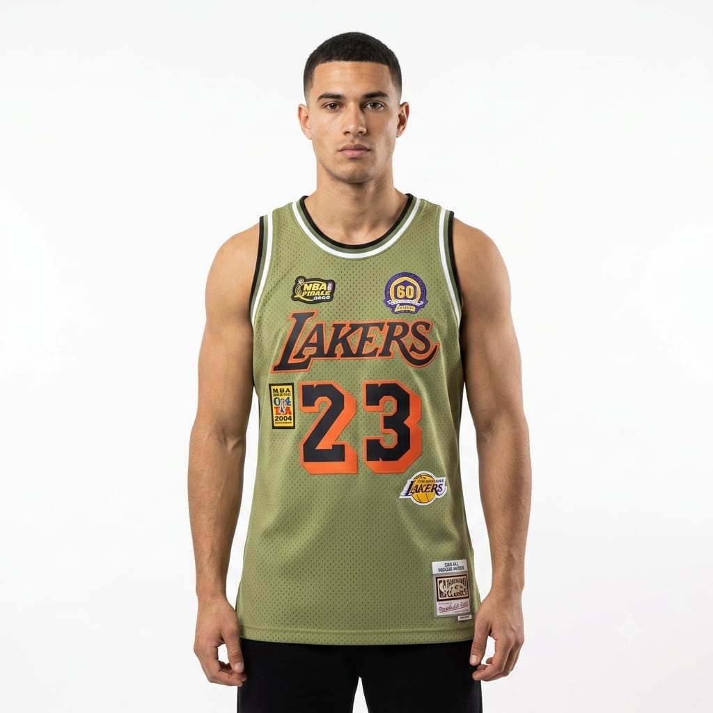 Los Angeles Lakers Heritage Patch Edition Basketball Jersey
