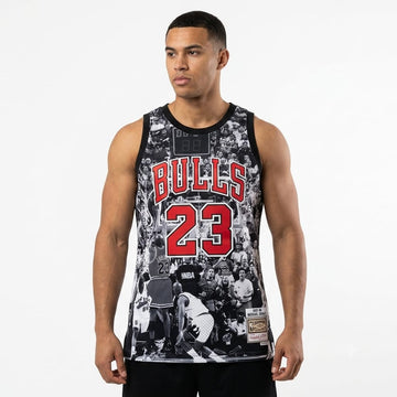 Chicago Bulls Photo Montage Legacy Jersey (Michael Jordan - #23)