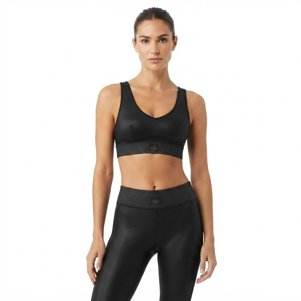 Alo Yoga Women's Airlift Intrigue Bra and High-Waist