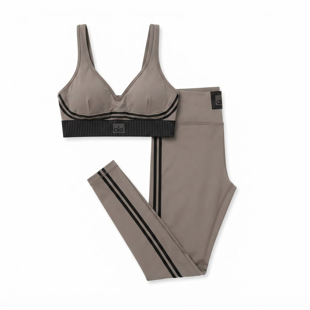 Alo Yoga Women's Airlift Intrigue Bra and High-Waist