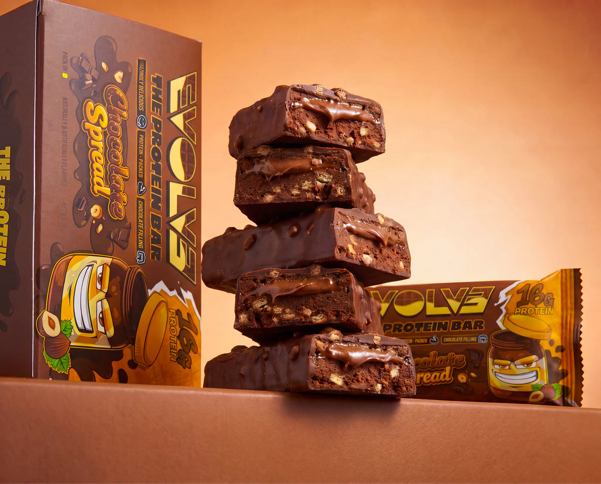 EVOLVE® PROTEIN CANDY BAR - CHOCOLATE SPREAD (8 Bars/Box)