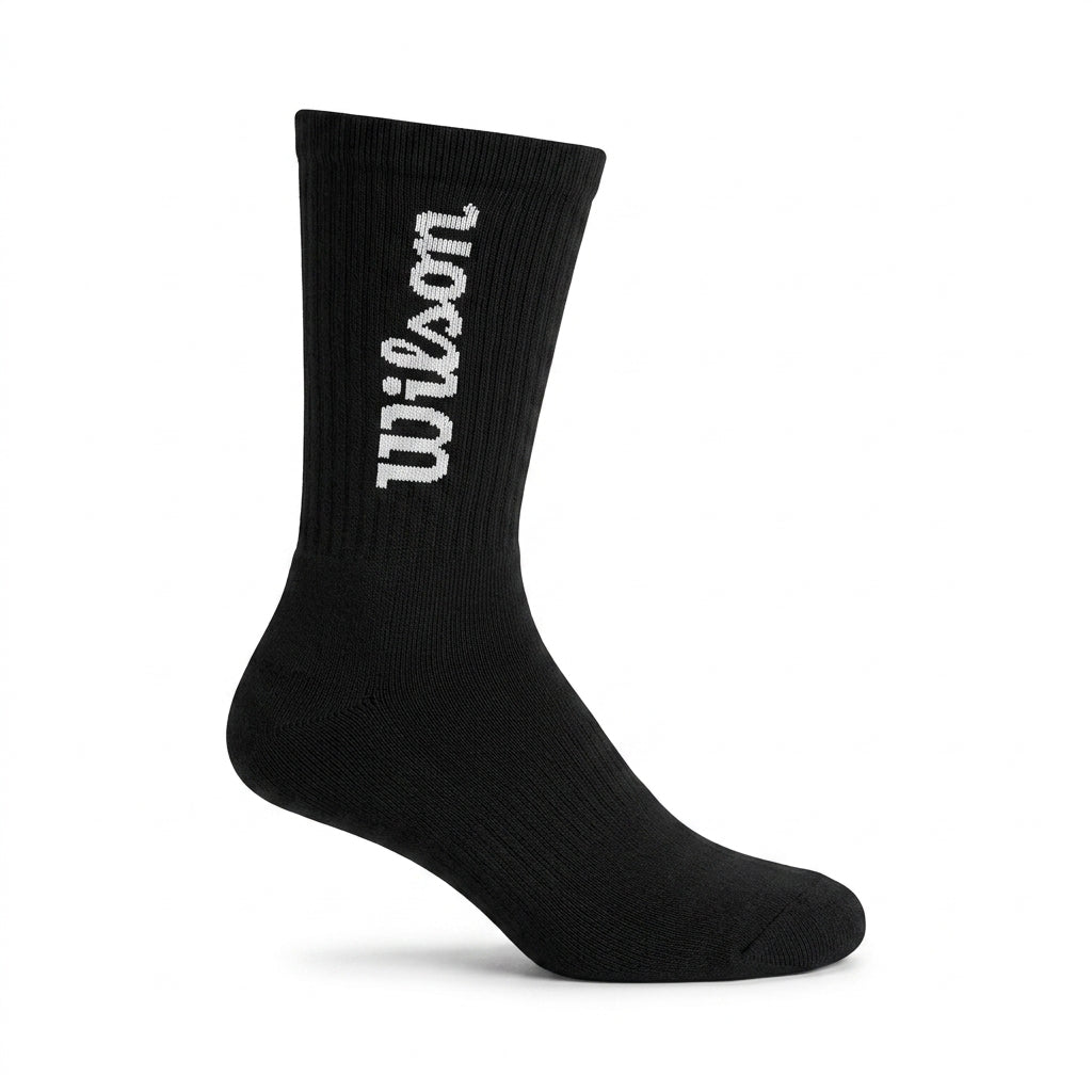 Wilson Vertical Logo Cushioned Crew Heavy Socks