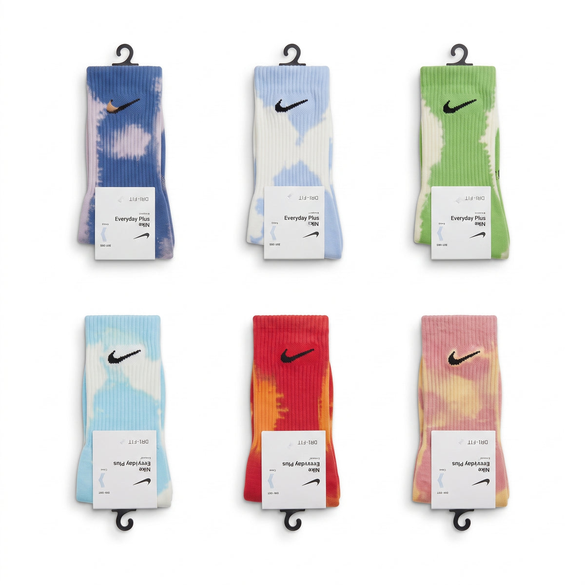 Adidas Tie-Dye Trefoil Crew Socks