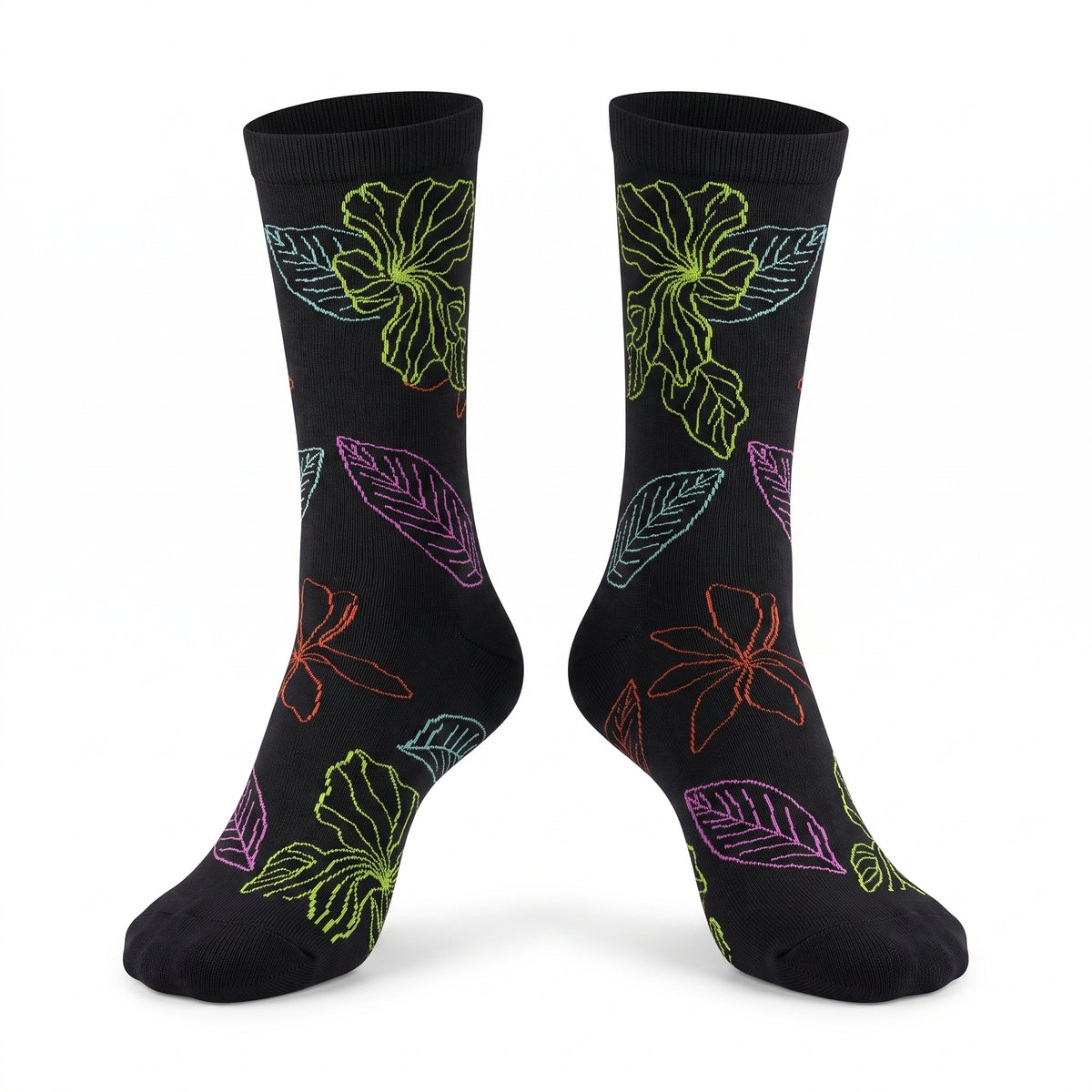 Funny Optical Illusion Chicken Legs Knee-High Socks