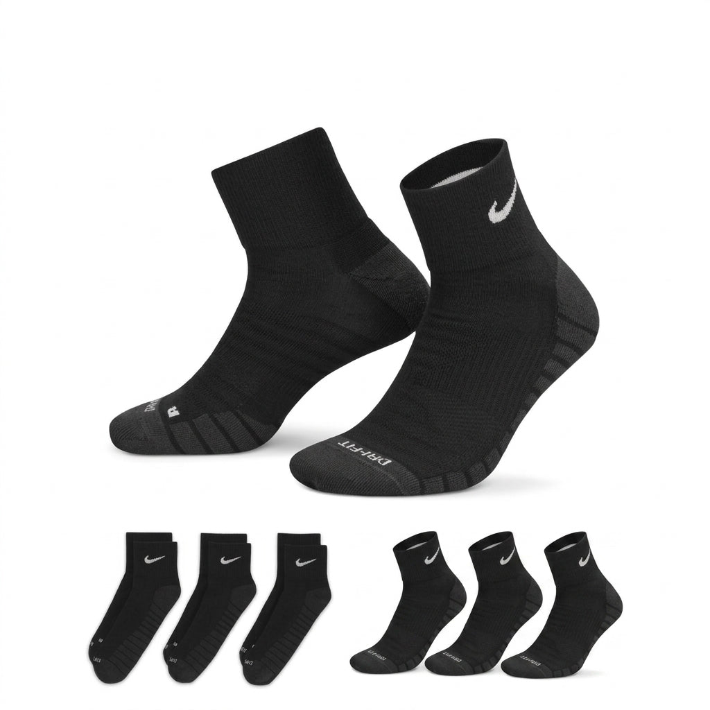 Nike Athletic Performance Ribbed Crew Socks