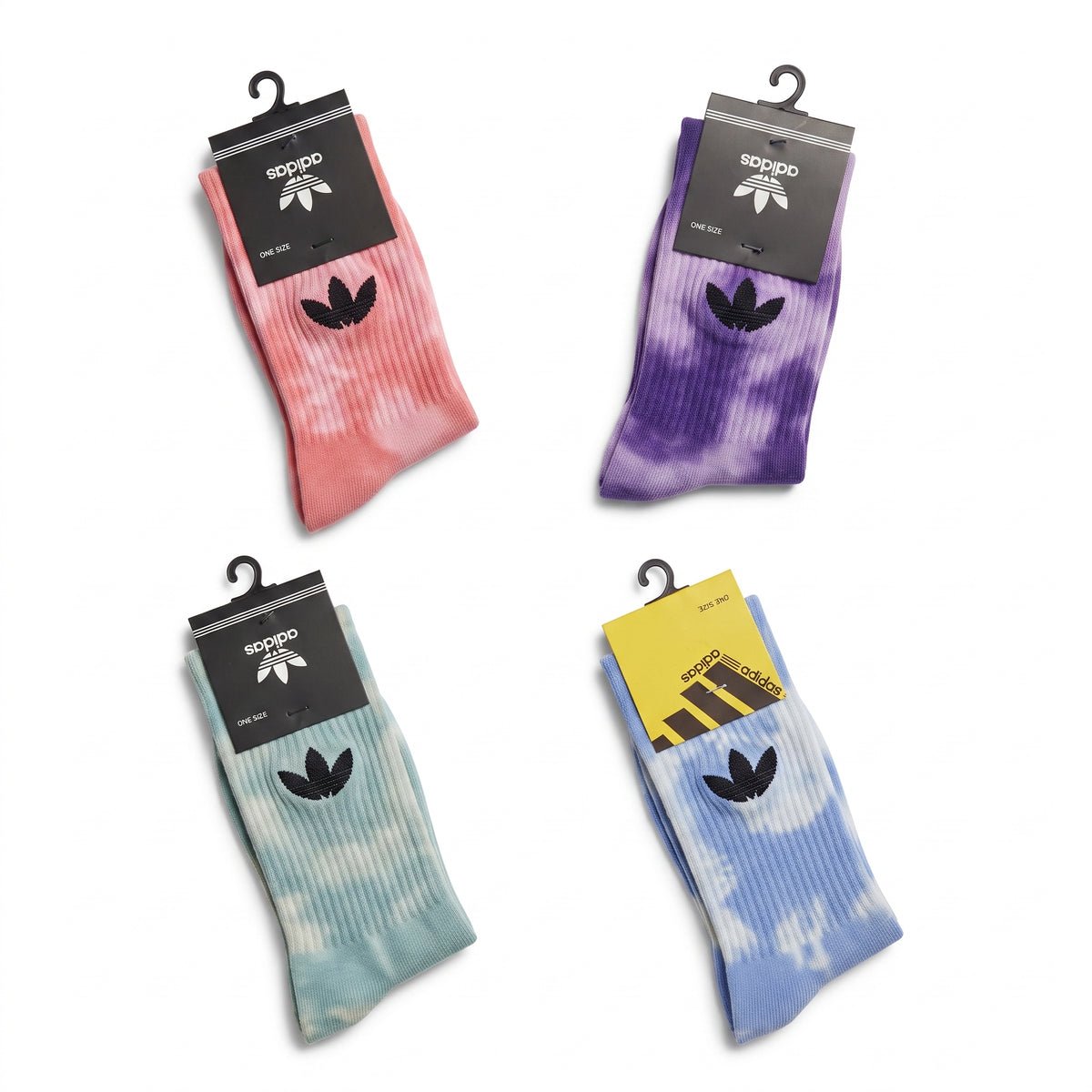 Adidas Tie-Dye Trefoil Crew Socks