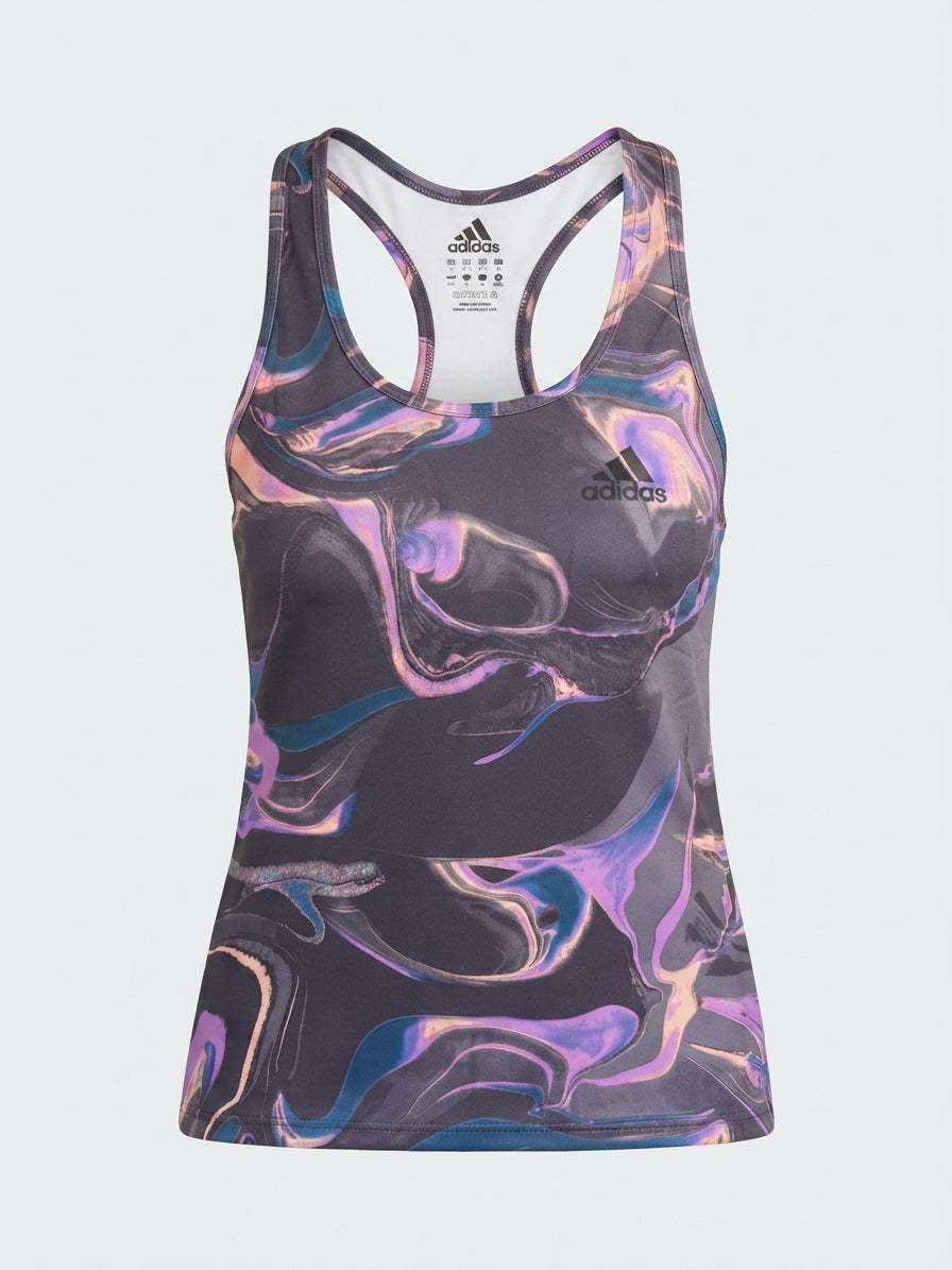Adidas Women's Marble Print Racerback Training Tank Top