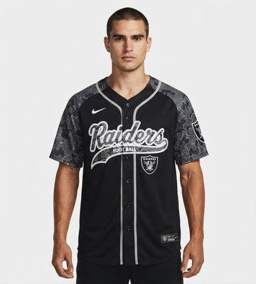 Men's Raiders graphic football jersey oversized