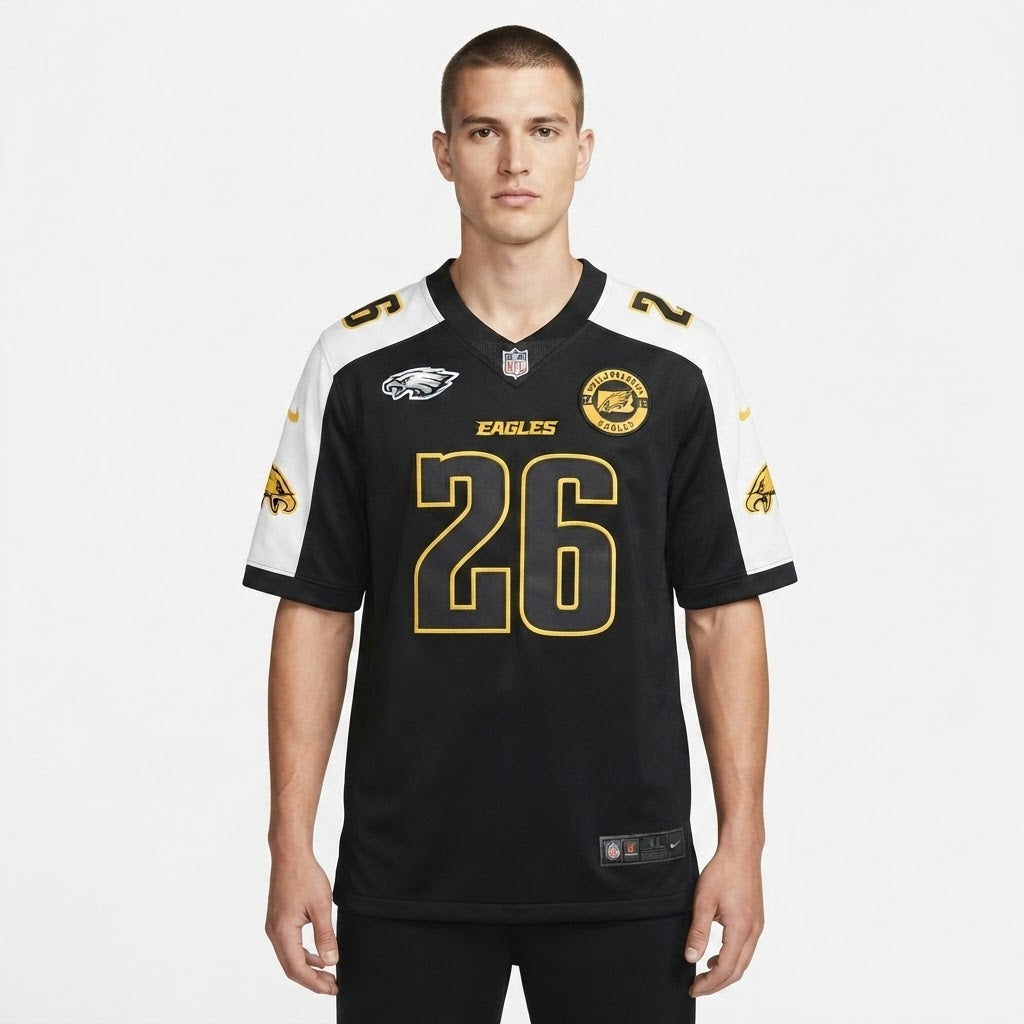 Men's eagles 26 graphic football jersey oversized