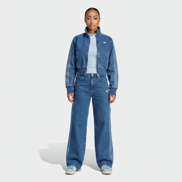 Blue Denim 2-Stripe Tracksuit Set