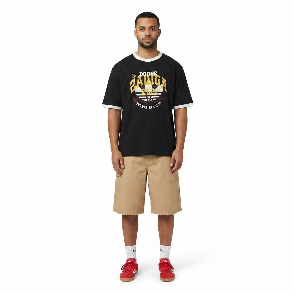 Vintage Oversized Graphic Ringer T-Shirt