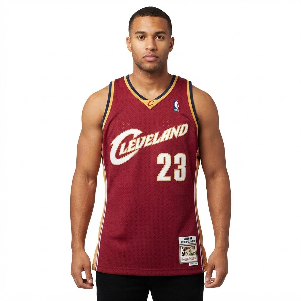 Cleveland Cavaliers Hardwood Classics Swingman Jersey (LeBron James - #23)