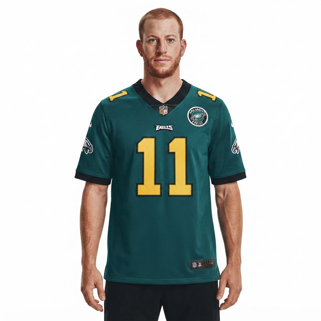 Men's eagles graphic american football jersey oversized