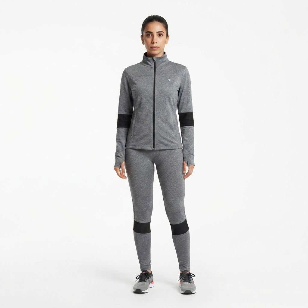 Grey Heather Athletic Tracksuit / Active Training Set