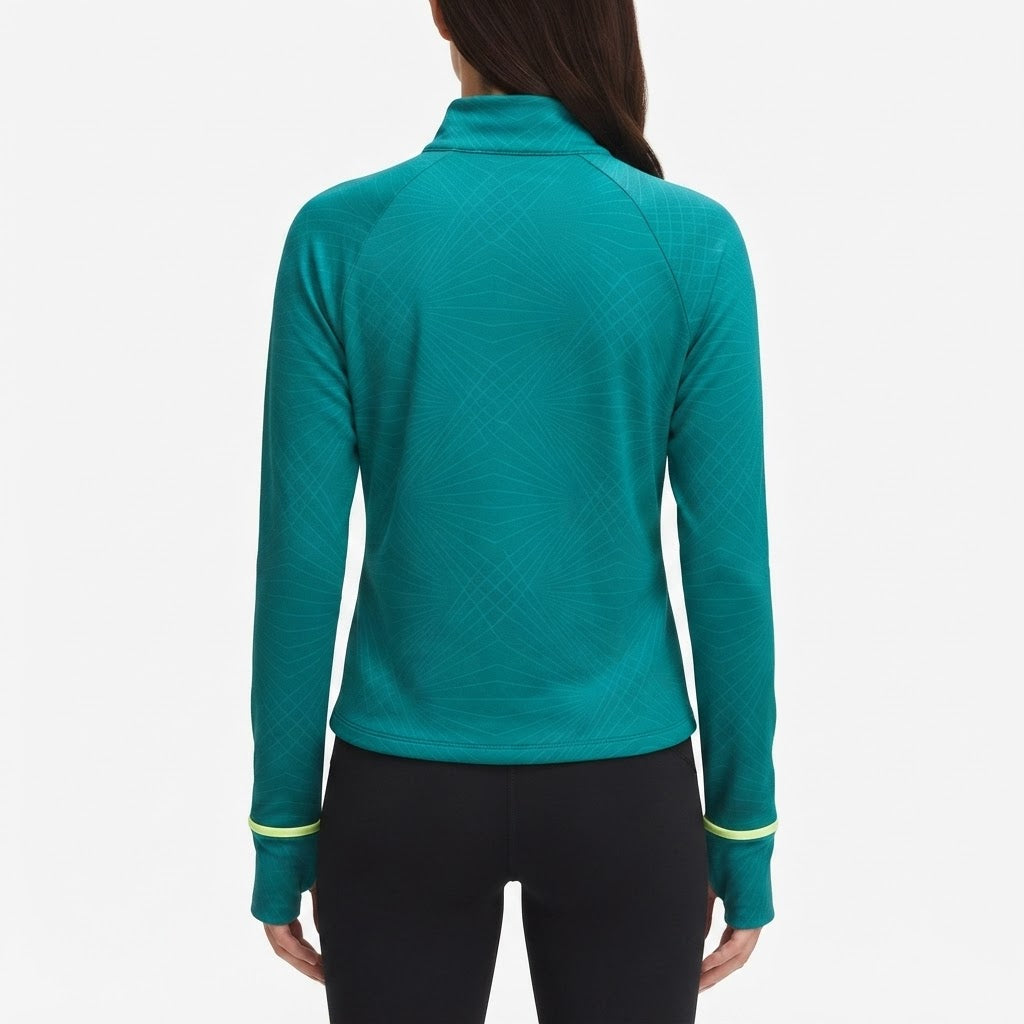 HALF-ZIP PULLOVER RUNNING TOP MOCK NECK