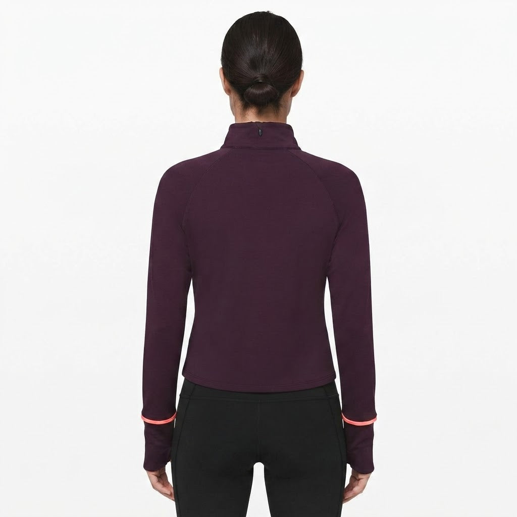 HALF-ZIP PULLOVER RUNNING TOP MOCK NECK