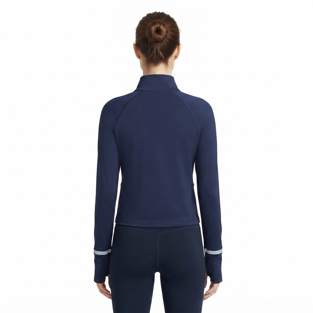 HALF-ZIP PULLOVER RUNNING TOP MOCK NECK