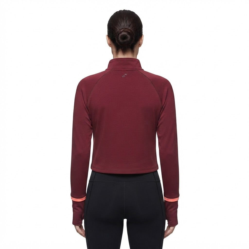 HALF-ZIP PULLOVER RUNNING TOP MOCK NECK
