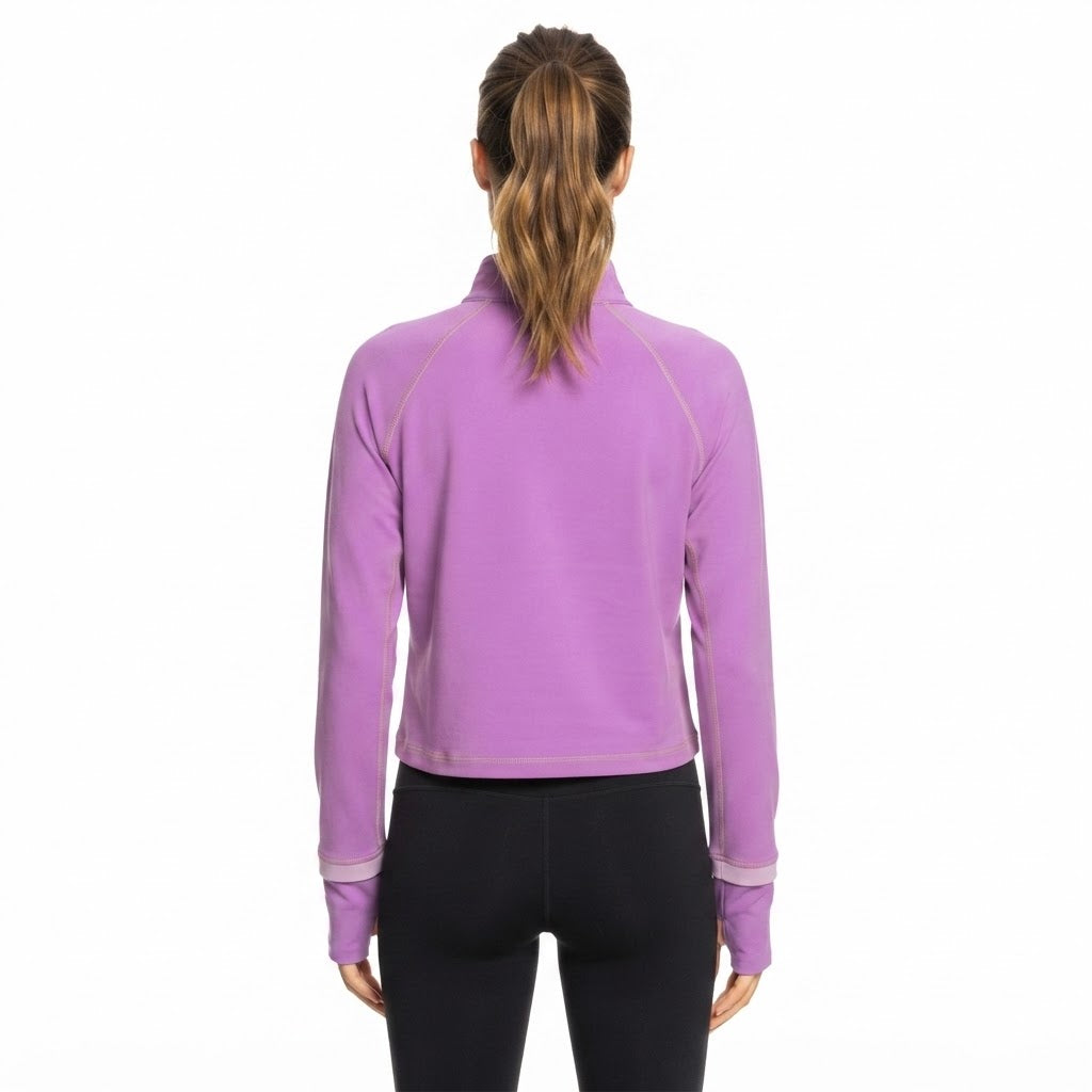HALF-ZIP PULLOVER RUNNING TOP MOCK NECK