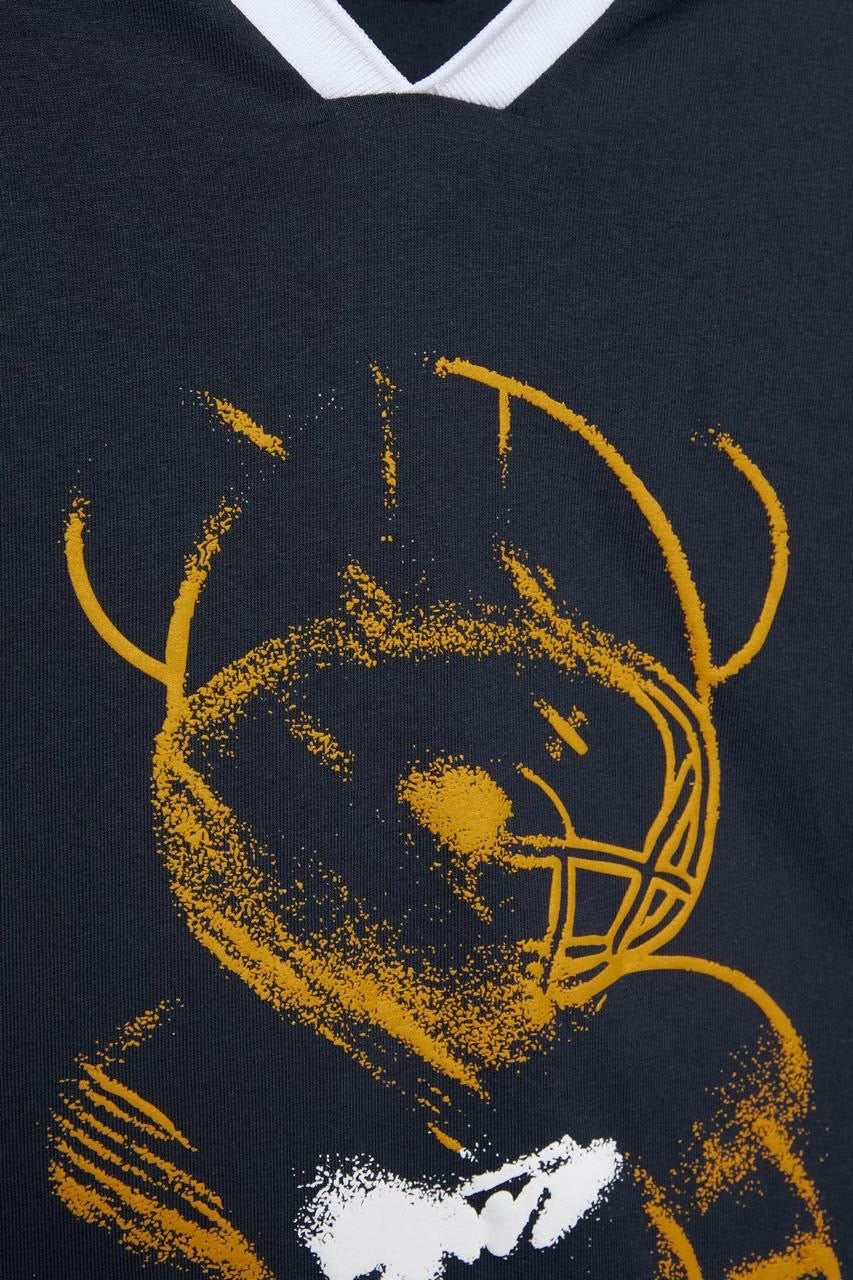 Pull and bear bear graphic oversized tshirt