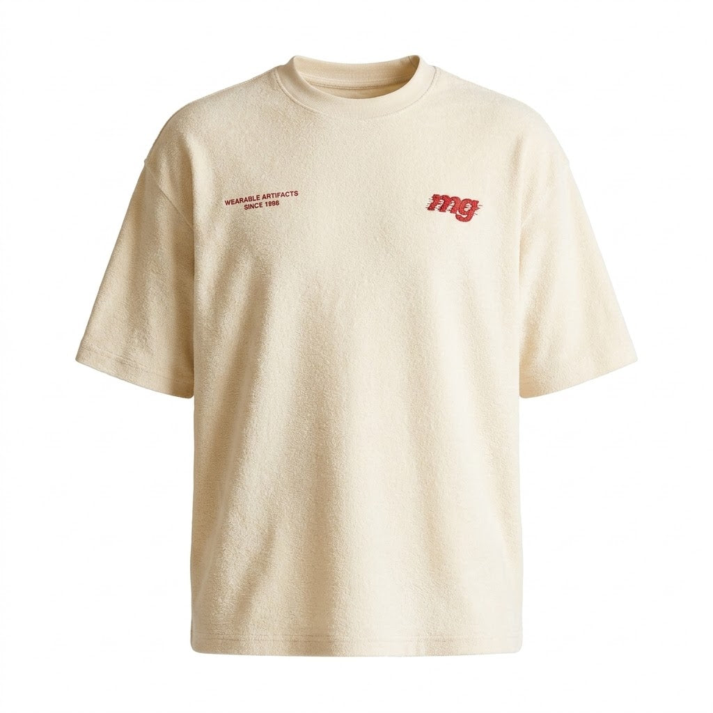 Bershka offwhite oversized tshirt