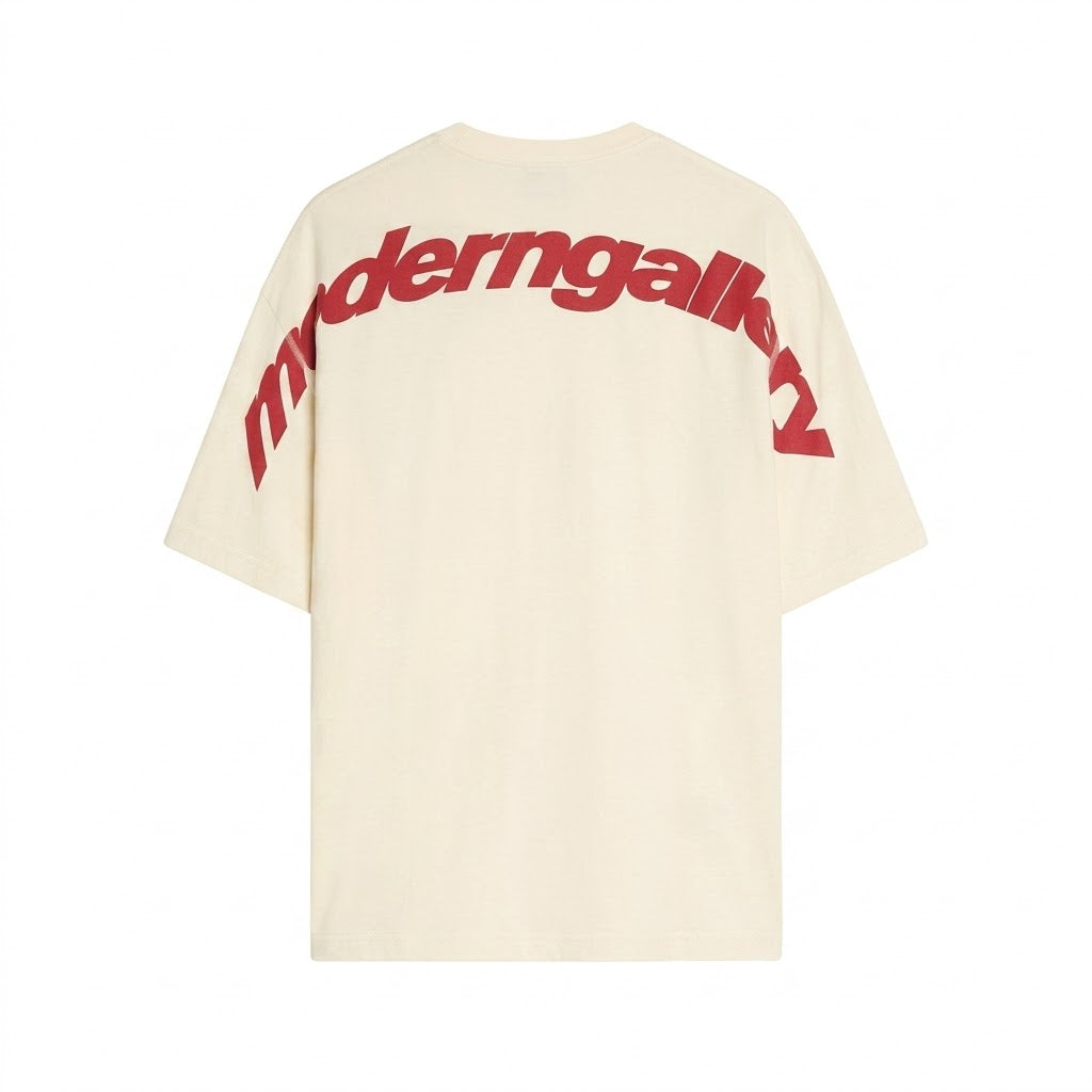 Bershka offwhite oversized tshirt