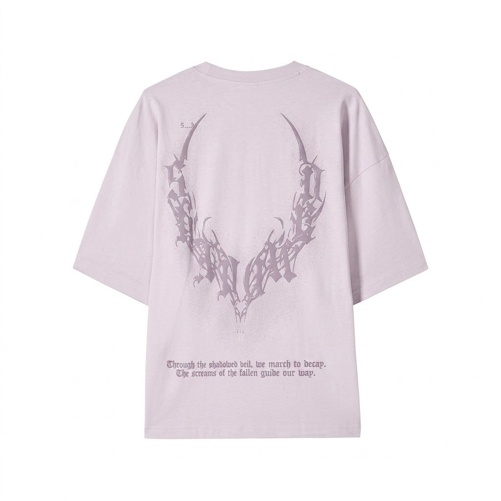 Bershka lavandar oversized t-shirt