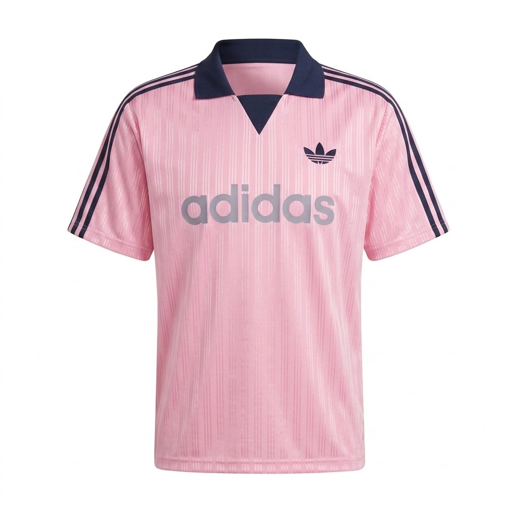 Adidas Vintage Pink & Navy Soccer Jersey