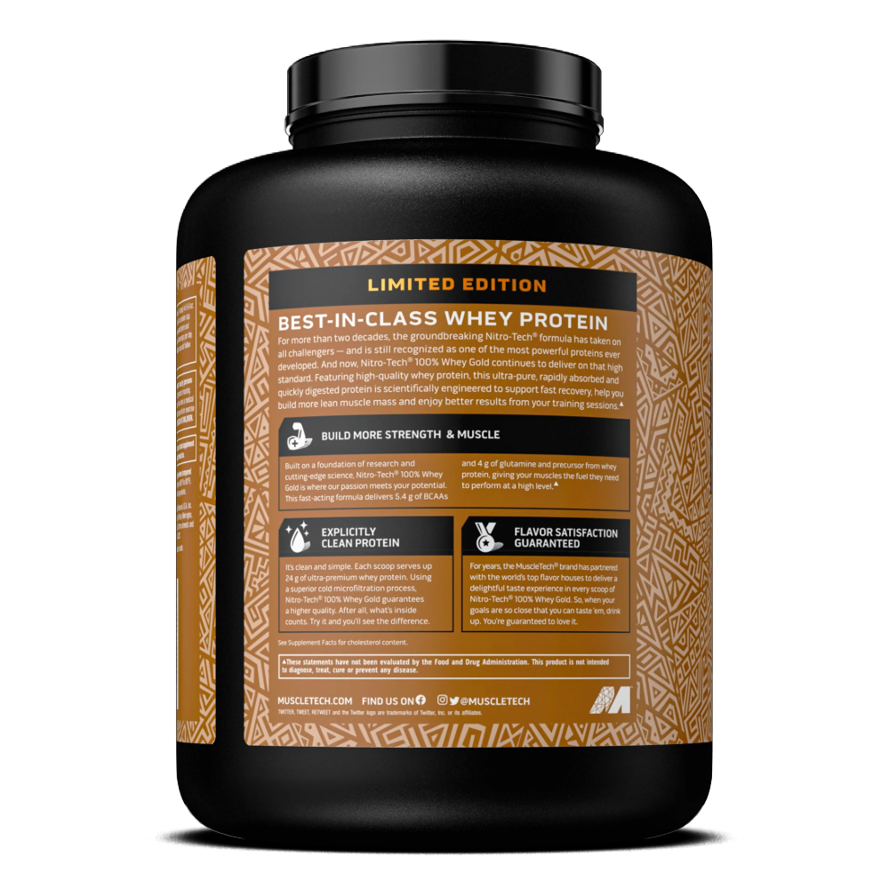MuscleTech, NitroTech 100% Whey Gold, 2.27kg, 69 Servings