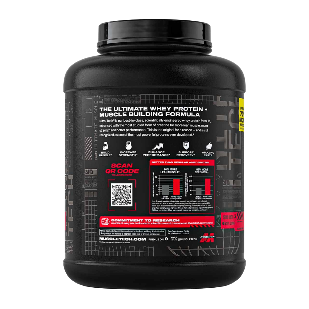 MuscleTech, NitroTech Whey Protein, 1.81 kg