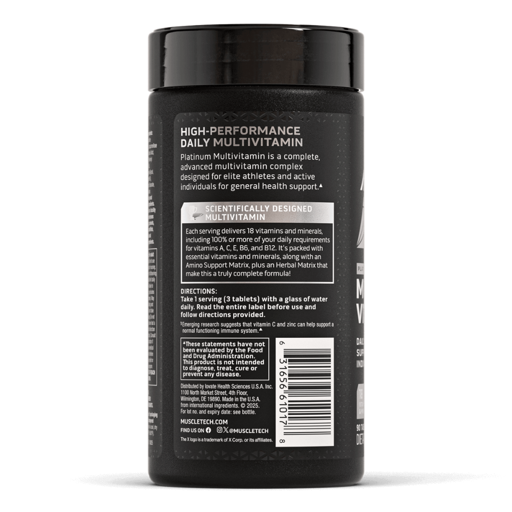 MUSCLETECH Platinum Multivitamin 90 tabs