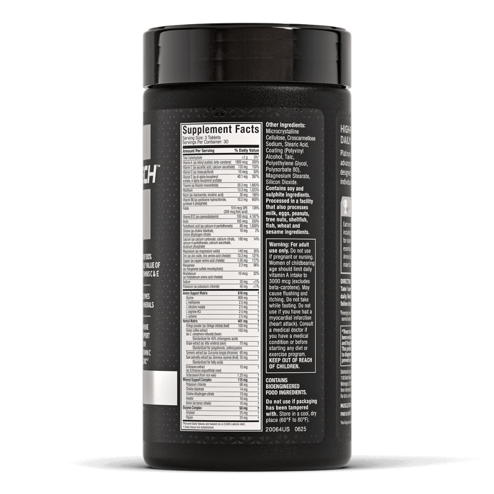 MUSCLETECH Platinum Multivitamin 90 tabs