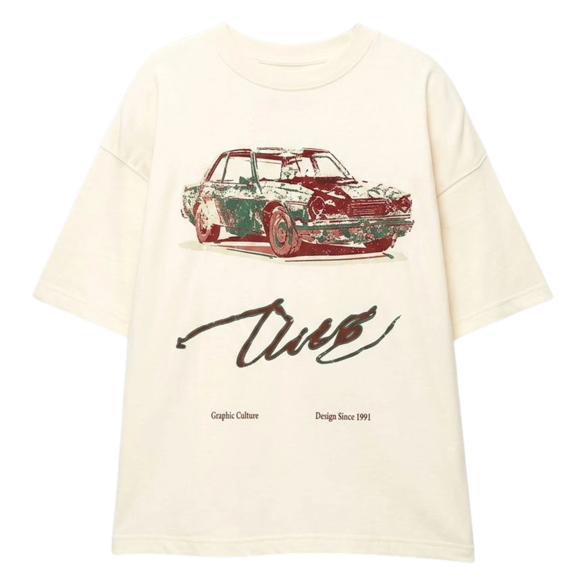 Pull over bear off-white/cream oversized tshirt