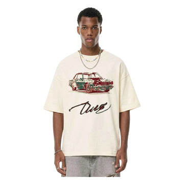 Pull over bear off-white/cream oversized tshirt