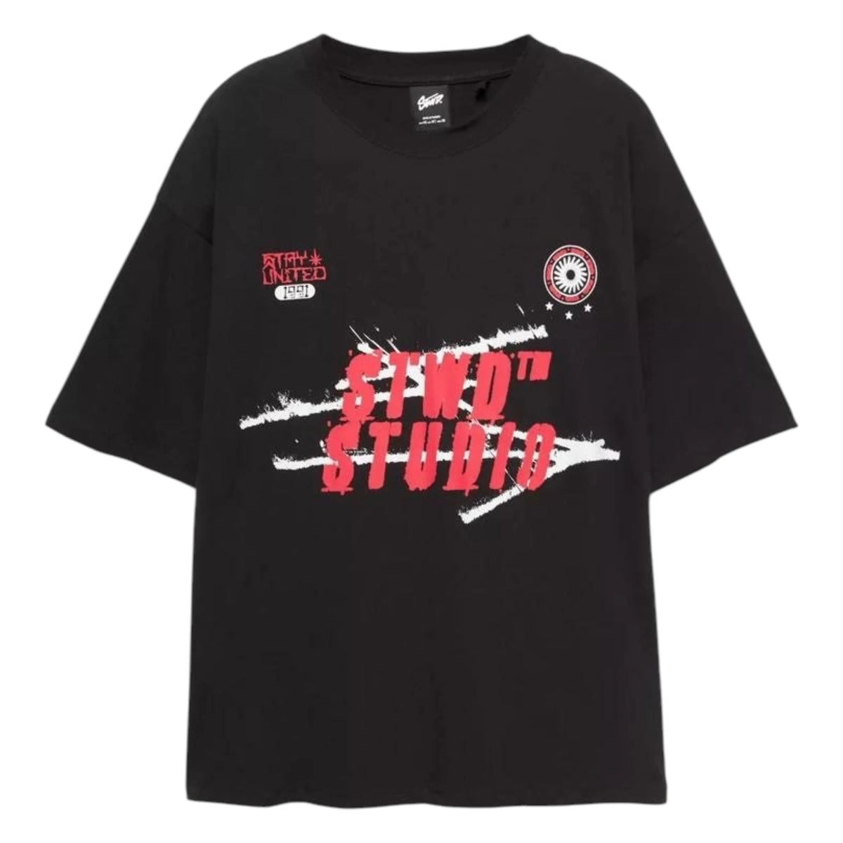 Pull and bear graphic red tshirt